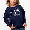 The Juniper Shop Bunny Kisses Easter Wishes Bunny Toddler Sweatshirt - 3 of 4