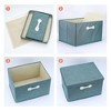 REGALWOVEN Collapsible Fabric Storage Bin with Lid and Handle for Shelves Closet 2 Pcs - 3 of 4