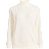 Lands' End Women's Waffle Relaxed Long Sleeve Mock Neck Pullover - 3 of 3