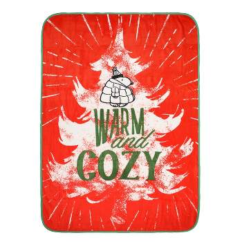 Peanuts Snoopy Warm And Cozy 45" x 60" Red Throw Blanket