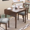 VisioGear Extendable Dining Table, Folding Kitchen Table, Space-Saving Dinner Table for Living Room, Kitchen, Brown, 45.67"*29.5"*30.1" - 2 of 4