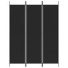 vidaXL 3-Panel Room Divider Black 59.1"x78.7" Fabric - 3 of 4