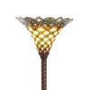 16" x 16" x 72" Tiffany Style Arielle Torchiere Orange - Warehouse of Tiffany: Stained Glass, Metal Base, ETL Listed - 3 of 3