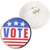 Juvale 12 Pack VOTE Enamel Lapel Pin Set, American Flag Brooch for Election Day, Patriotic Party Favors & Gifts - 3 of 4