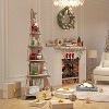 Corner Bookcase, Christmas Tree Corner Bookcase, Creative Bookcase, Solid Wood Storage Shelf, Display Shelf, Children's Bookcase, Splicable - 3 of 4