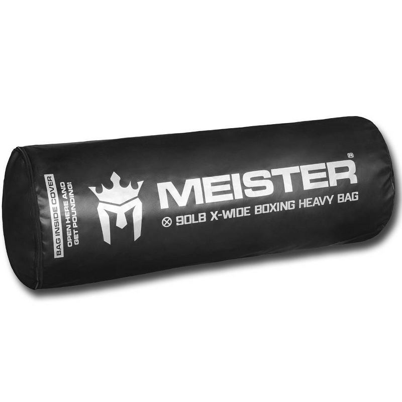 Meister Filled X-Wide Boxing Heavy Bag - 90lbs Black, 4 of 5