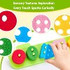 Soft Textured Silicone Sorting and Stacking Toy, Sensory Montessori Blocks for Toddlers Ages 1-3 - 3 of 4