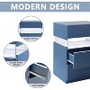 NicBex LED Nightstands 3 Drawer Dresser,End Table with Acrylic Board for Bedroom,Living Room - 4 of 4