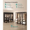 SONGMICS Wardrobe Closet, 67.3 Inch Large Capacity Portable Closet, Clothing Rack, 25 mm Dia,Thick Steel Tubes, Clothes Organizer - 2 of 4