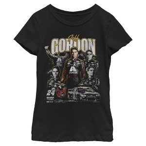Girls Hendrick Motorsports Jeff Gordon Racing Car 24 Collage T Shirt - 1 of 4