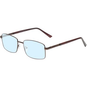 Enhance BIG&TALL EN4053 Mens Blue Light Block Designer Eyeglasses Shiny Brown 61mm +0.25 Custom Lens Non-Refundable - 1 of 1