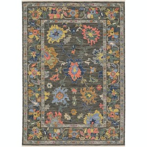 Oriental Weavers Lucca 2889E Grey / Multi Indoor Area Rug - 3'3" x 5' - 1 of 4