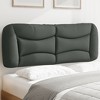 vidaXL Headboard Cushion Bedroom Hanging Bed Back Cushion - Dark Gray 53.9" - 2 of 4
