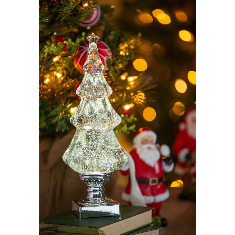 Evergreen Beautiful Christmas LED Liquid Motion Glitter Christmas Tree Table Top Decor - 5 x 5 x 14 Inches Indoor/Outdoor Decoration, 2 of 5