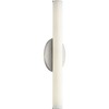 Progress Lighting Parallel 1-Light LED Bath Vanity Fixture, Architectural Bronze, Tubular Opal Glass Shade - 4 of 4