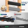 Wall-Mounted Garage Tool Rack - Heavy Duty Organizer Hooks & Rails for Shovels, Brooms, Ski Gear - 4 of 4