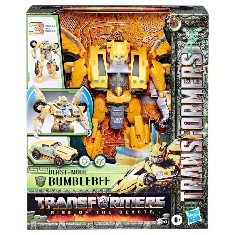 Transformers Rise of the Beasts Beast-Mode Bumblebee Action Figure, 3 of 9