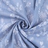 INSPIRE CHIC Women's Floral Printed Cotton Linen Lace Trim Square Scarves 1Pc - 4 of 4