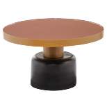 Round Metal Coffee Table Gold - Olivia & May