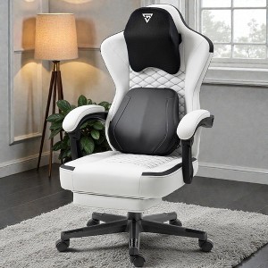 Mshliw Ergonomic Gaming Chair with Lumbar Support, Adjustable Recline, Height Adjustment, Memory Foam Headrest, Office Chair - 1 of 4