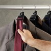 Juvale 100 Pack Plastic Tie Hangers for Men, Closet, Standard Size Retail Hangers for Necktie Display, Black, 2 x 2.8 In - 3 of 4