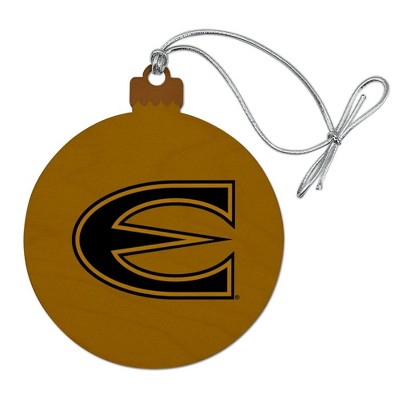 Emporia State University Primary Logo Wood Christmas Tree Holiday Ornament