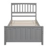 NicBex Twin Size Platform Bed Frame with Headboard and Footboard for Kids,Under Bed Storage,Wood Slat Support,No Box Spring Needed,Easy Assembly - 3 of 4