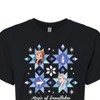 Women's - Frozen 2 - Magic Of Snowflake Christmas Cropped Graphic T-Shirt - 2 of 4