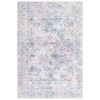 Machine Washable Vintage Floral Rug - Low Pile Non-Slip & Stain Resistant Carpet , Beige 5x7 - 3 of 4