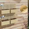Gulches Adjustable Trellis Garden Bed Set with 4 Planter Boxes, Natural Finish - 4 of 4
