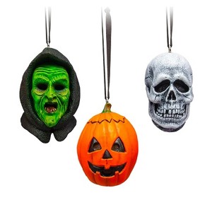 Trick Or Treat Studios Halloween III Silver Shamrock Holiday Horrors Ornament 3-Pack - 1 of 4