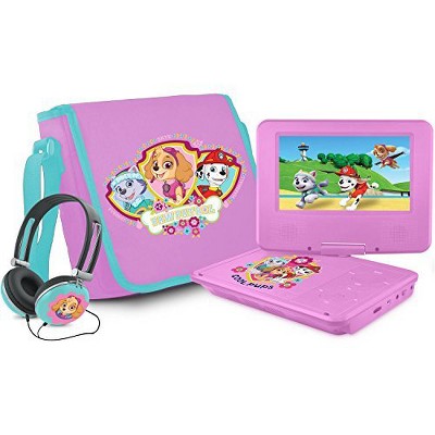 Ematic NKGR6512 Portable DVD Player - 7" Display - Pink - DVD-R, CD-R - DVD Video - CD-DA, MP3