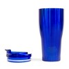 Silver Buffalo Metallic Royal Blue Stainless Steel Tumbler With Flip Lid | Holds 30 Ounces - 2 of 4