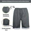 Jump Start Men's 5-Pack Lightweight Breathable Moisture Wicking Mesh Shorts - 4 of 4