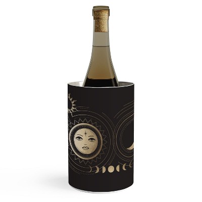 Emanuela Carratoni Moon and Sun in Gold Wine Chiller - Deny Designs