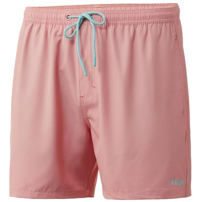 Huk Men s Pursuit Volley Bathing Suit Swim Shorts Desert Flower S Target