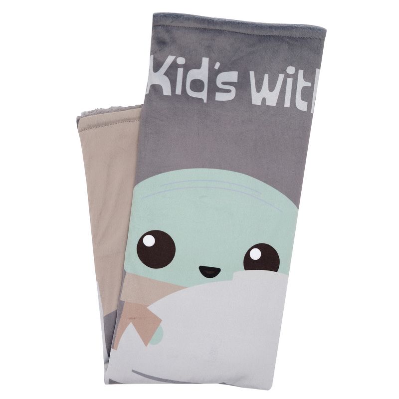 Lambs & Ivy Star Wars The Kids with Me Grogu/The Child/Baby Yoda Baby Blanket, 3 of 7