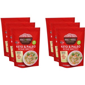 Miracle Noodle Beef Noodle Soup - Case of 6 - 7.6 oz - 1 of 2