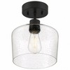 Access Lighting Port Nine 1 - Light Flush Mount in  Matte Black - 3 of 4