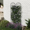 Metal Garden Trellis 55x12 Inch, Wrought Iron Garden Fence, Decorative Plant Trellis for Climbing Plants, Perfect for Patio Lawn Backyard - 2 of 4