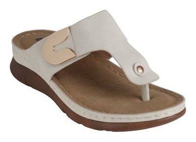 GC Shoes Sam Hardware Comfort Slide Flat Sandals