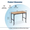 Metal+Wood Heavy-Duty Adjustable Workbench with Wheels and High Weight Capacity - 2 of 4