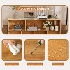 10 Cubes Bookshelf, Wooden 3-Tier Open Shelf Bookcase, Book Shelf Storage Organizer with 5 Iron Legs for Home Office, Living Room, Bedroom - 4 of 4