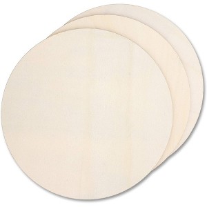 Bright Creations 3 Pieces 12-inch Unfinished Wooden Cutouts, Wood Round Circles for Crafts, Home Decor, Party Decorations, 0.2 in Thick - 1 of 4