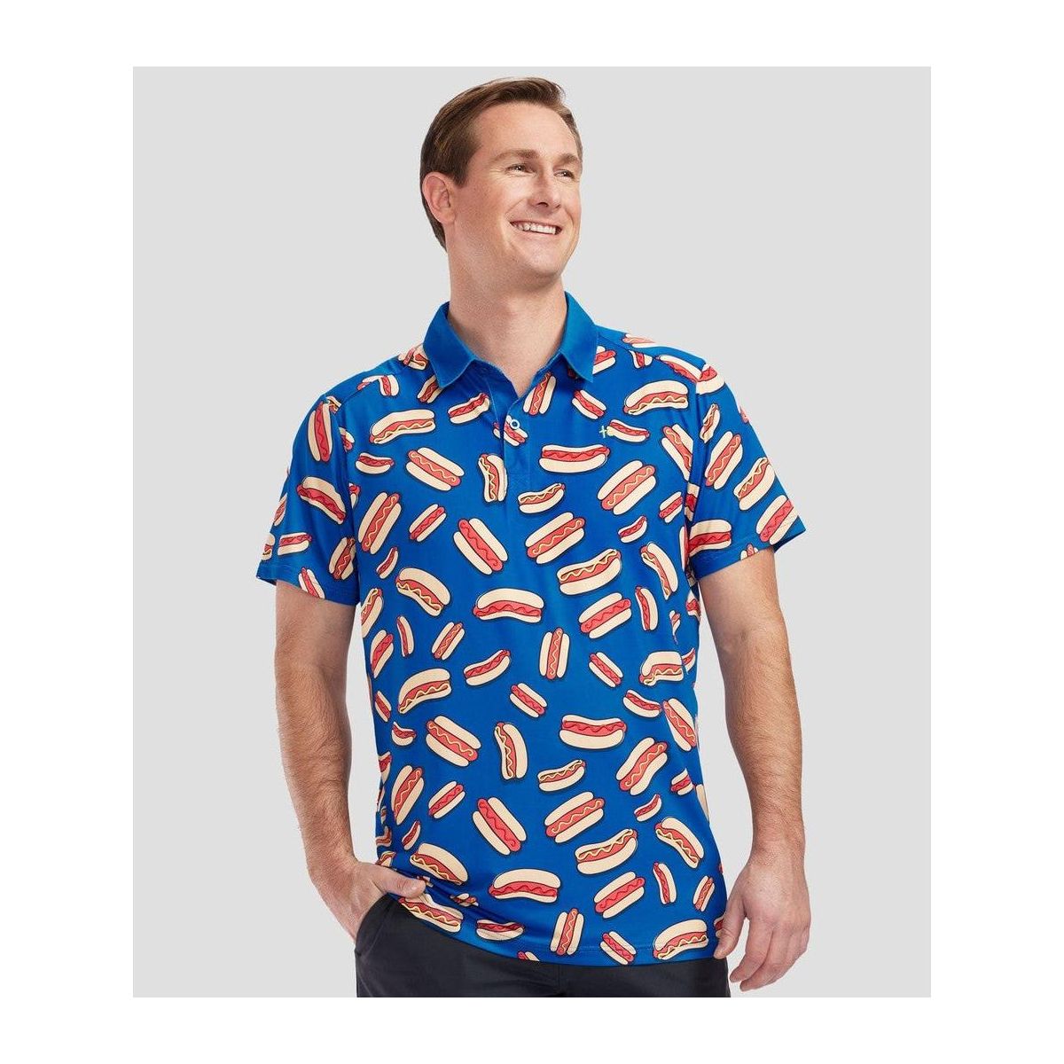 Tipsy Elves Golf Shirts for Men - Performance Athletic Fit Men's Golf Polo Shirts w/ Moisture Wicking Stretch Fabric - thumbnail 9