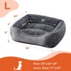 JOEJOY Rectangle Dog Bed,Sleeping Sofa Non-Slip Bottom Breathable Soft Puppy Bed Durable Orthopedic Calming Pet Cuddler - 2 of 4