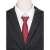 Elerevyo Men's Pre-Tied Texture Adjustable Zipper Neckties for Formal - 4 of 4
