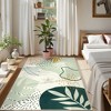 Lahome Machine Washable Area Rugs Non-Slip Large Living Room Rug Boho Botanical Print Ultra-Thin Indoor Rug for Classroom Nursery Dining Room - 2 of 4