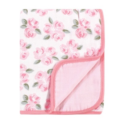 Little Treasure Baby Girl Cotton Muslin Tranquility Quilt Blanket, Beyoutiful, One Size