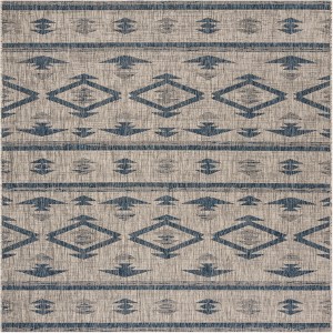 Courtyard CY8863 UV & Stain Resistant Non-Shedding Power Loomed Indoor/Outdoor Rugs - Safavieh - 1 of 4